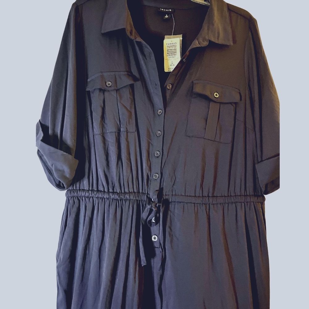 TORRID BLUE JUMPSUIT